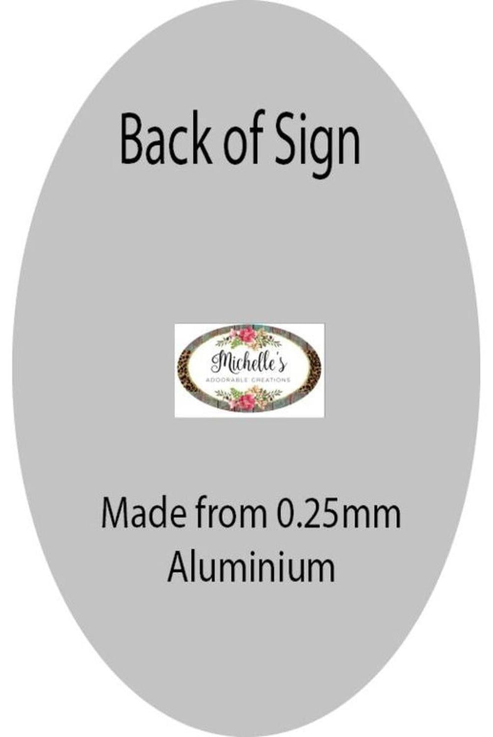 Welcome Pink Furry Monster Sign