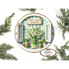 Shop For Welcome Spring Floral Metal Sign