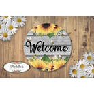 Shop For Welcome Sunflower Bumble Bee Round Sign
