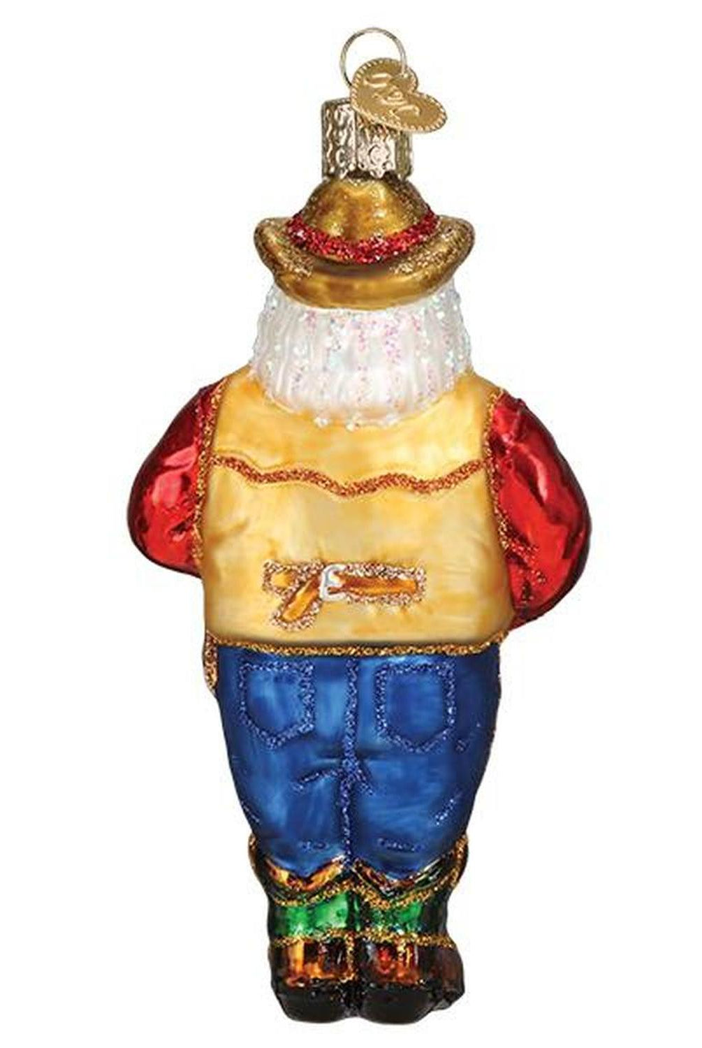 Western Santa Ornament