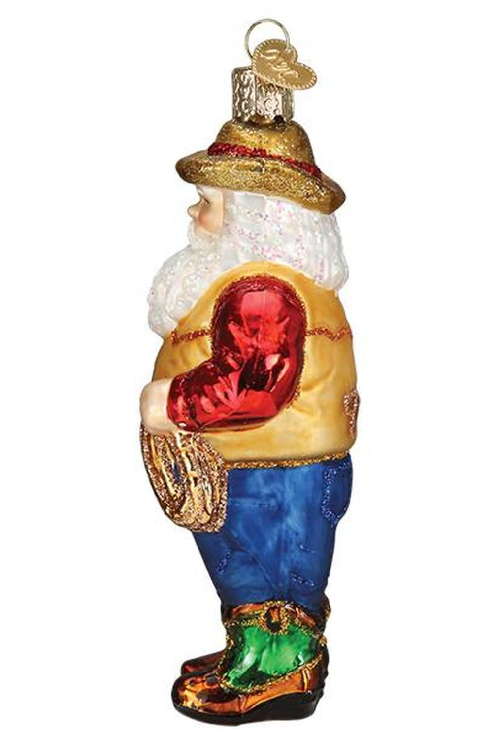 Western Santa Ornament