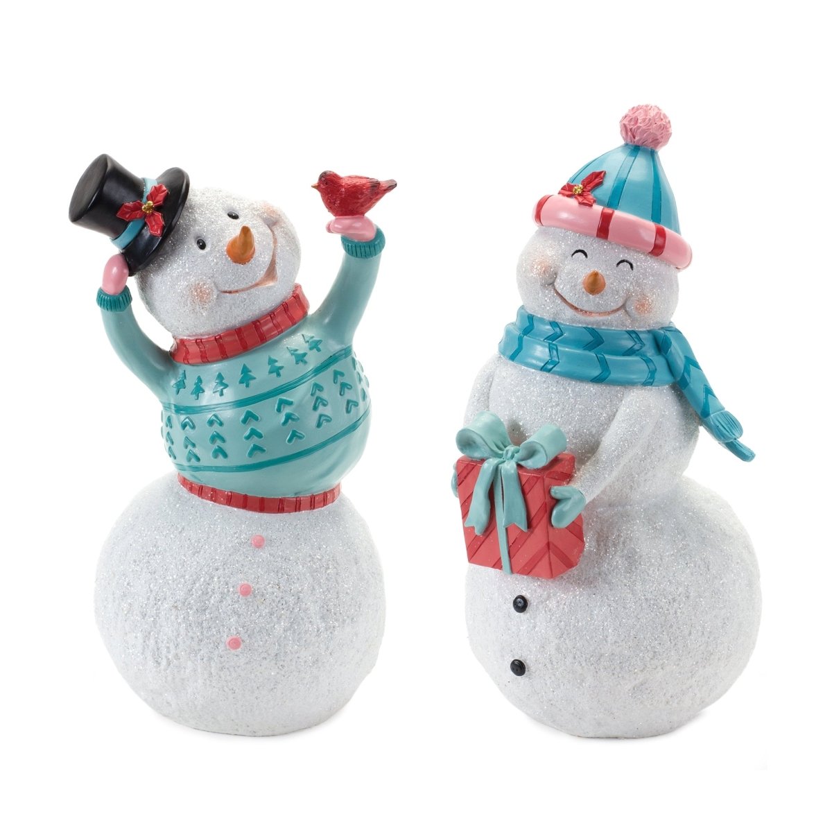 Shop For Whimsical Snowman Figurine (Set of 2) at Michelle's aDOORable Creations