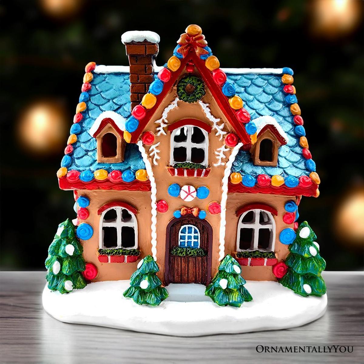 Shop For Whimsically Sweet Gingerbread Home Lighted Christmas Decoration, 7" LED Table Figurine Holiday Decor