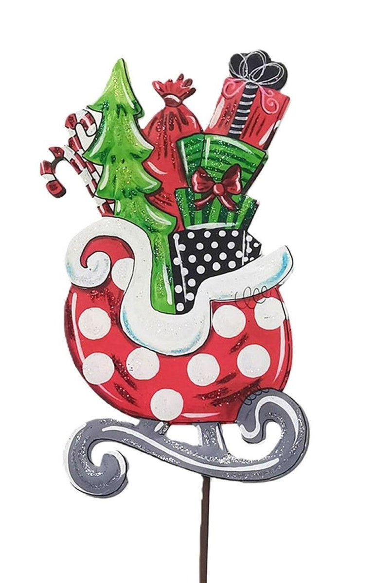 Shop For Whimsy Santa Sleigh (Stake/Hanger)