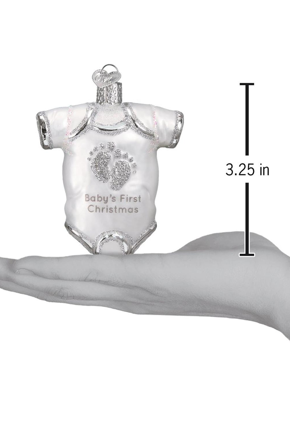 White Baby Onesie Ornament