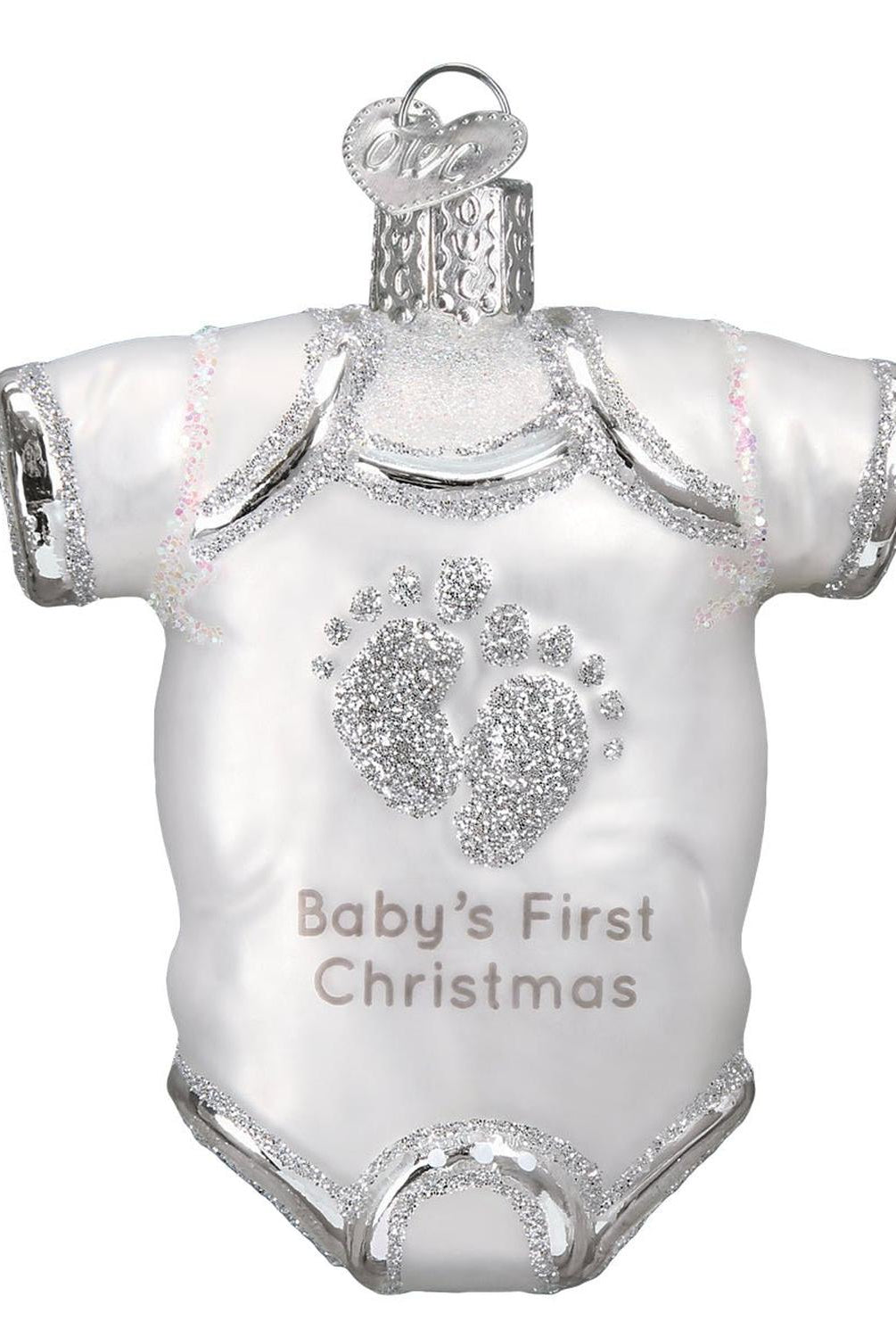 White Baby Onesie Ornament