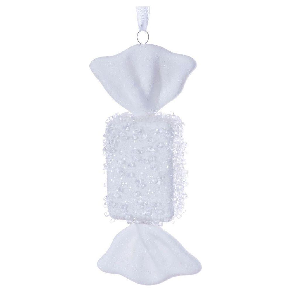 Shop For White Icy Sugar Flat Candy