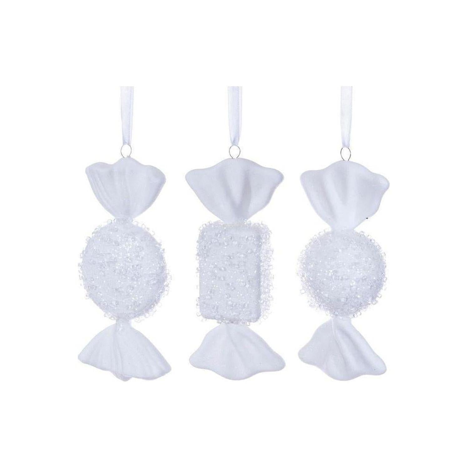 Shop For White Icy Sugar Flat Candy