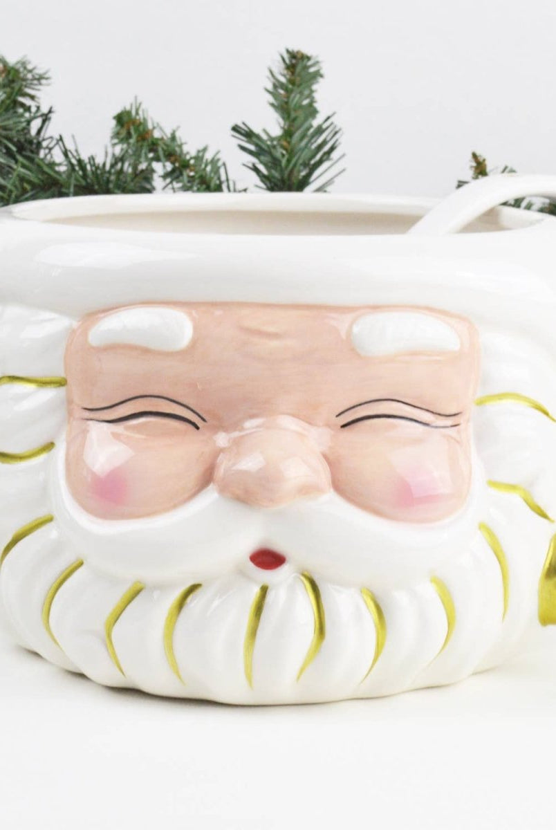 Shop For White Santa Punch Bowl & Ladle