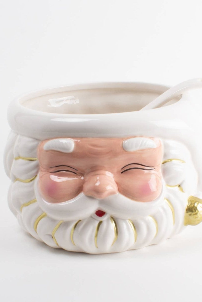 Shop For White Santa Punch Bowl & Ladle