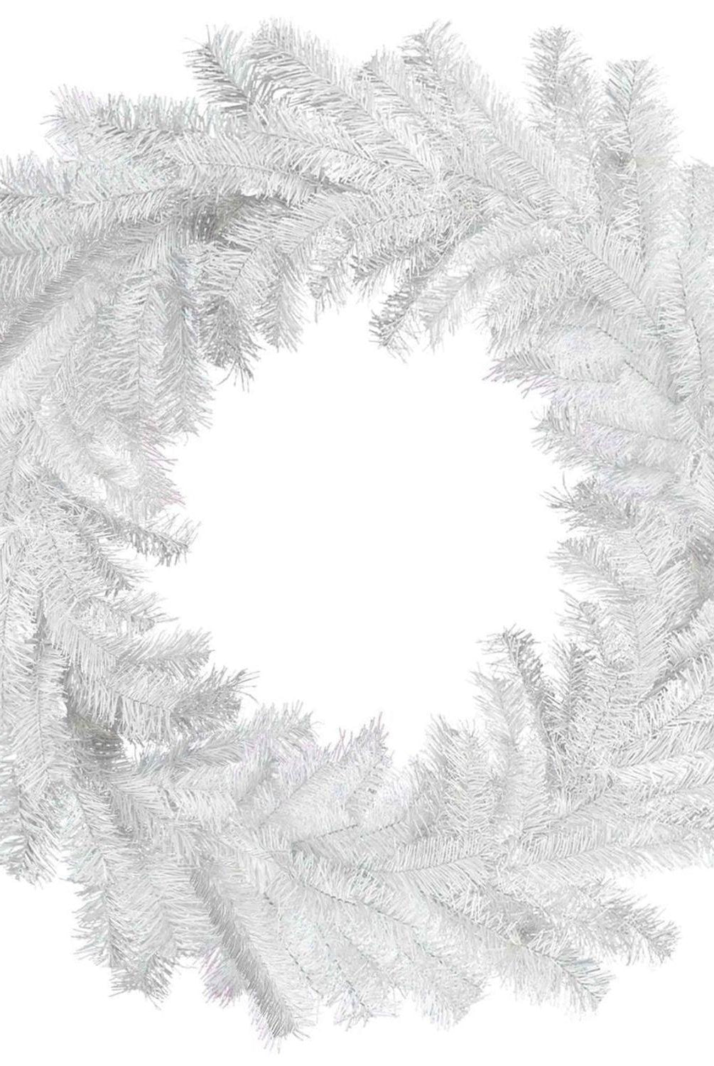 White Tinsel Wreaths (18in-36in)