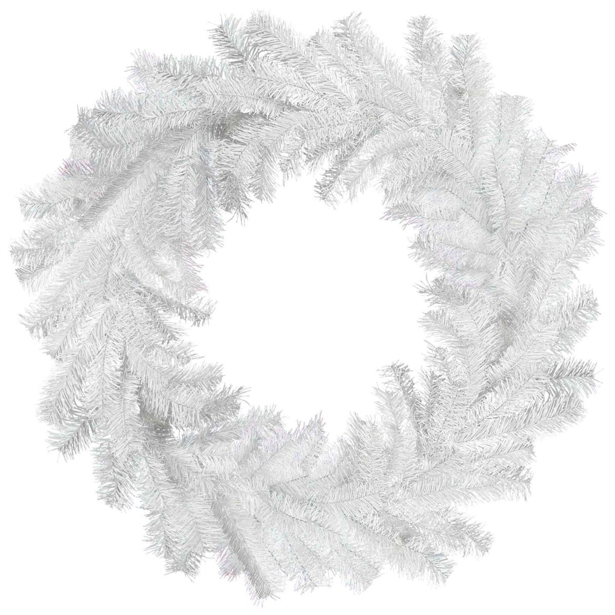 Shop For White Tinsel Wreaths (18in - 36in)