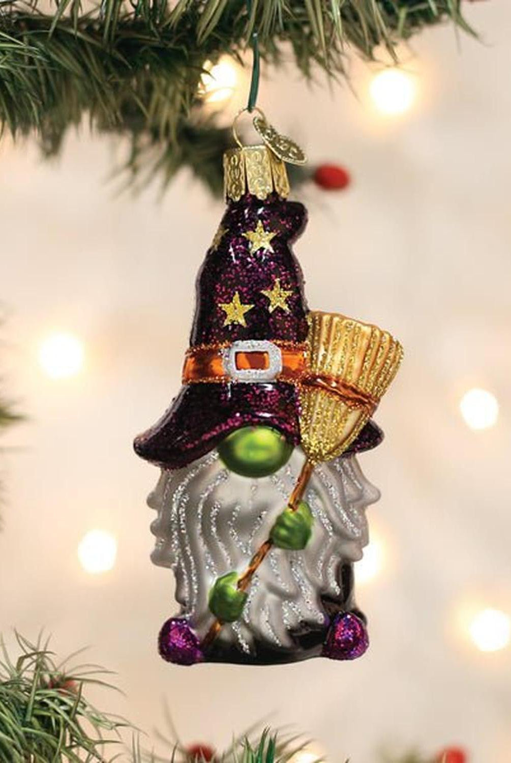 Witch Gnome Ornament