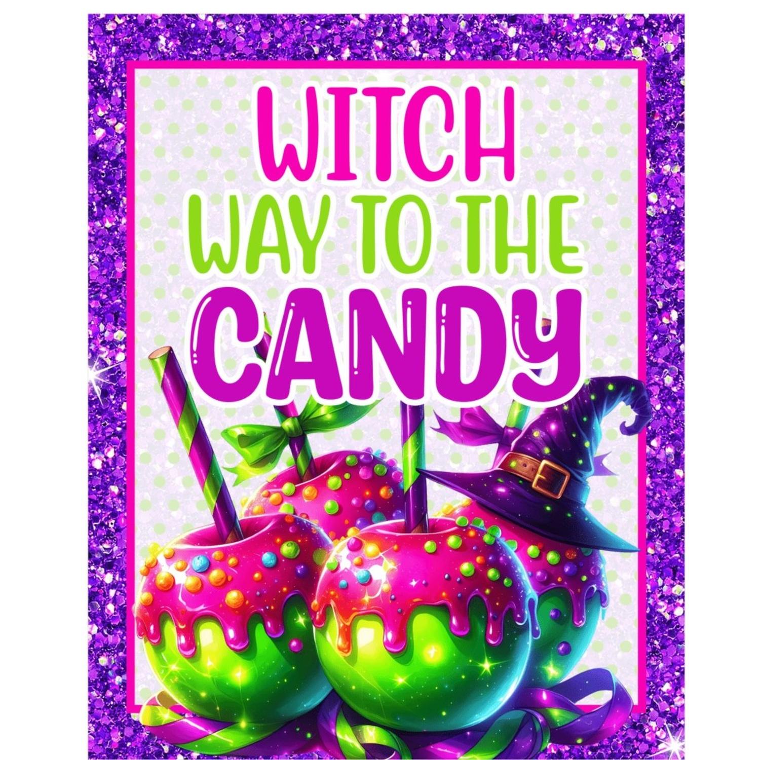 Shop For Witch Way To The Candy Apple Sign
