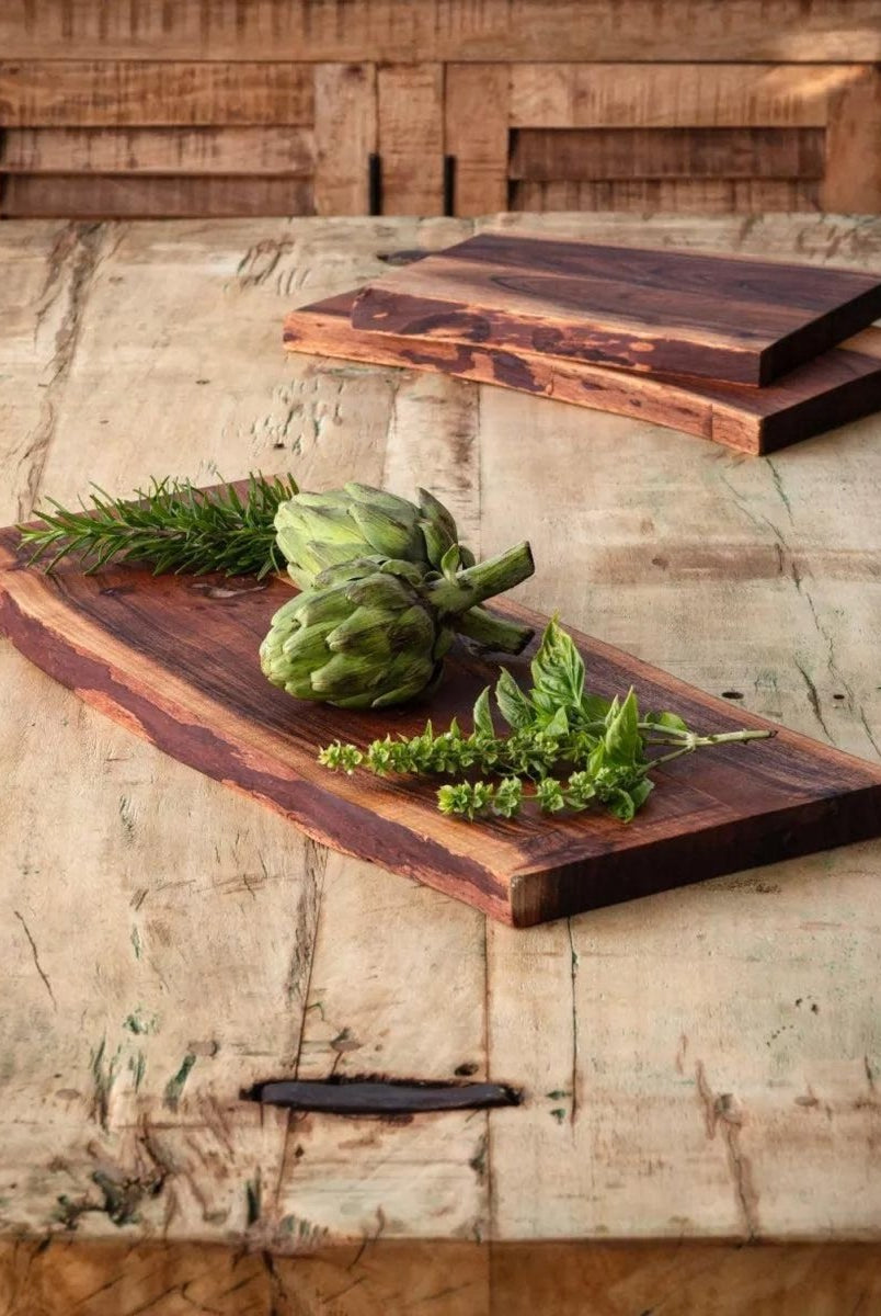 Shop For Wooden Live Edge Chopping Board, Large