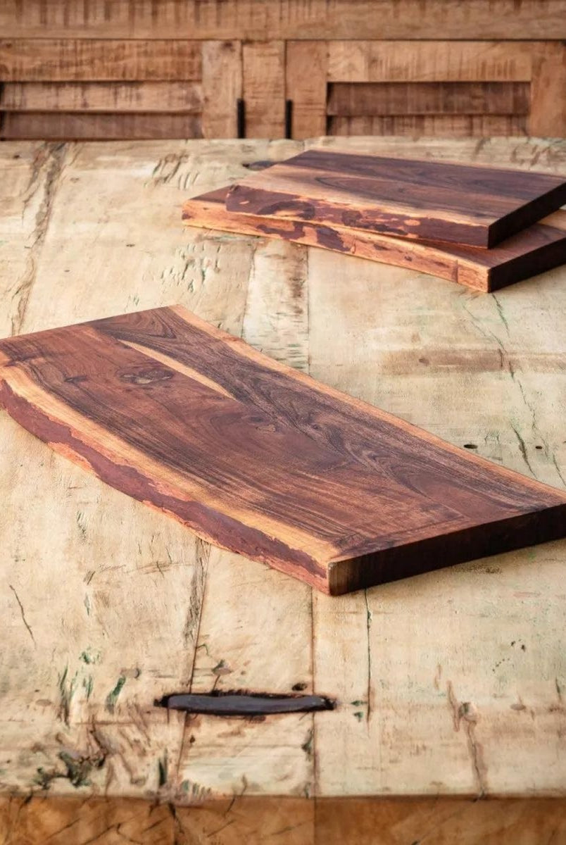 Shop For Wooden Live Edge Chopping Board, Large