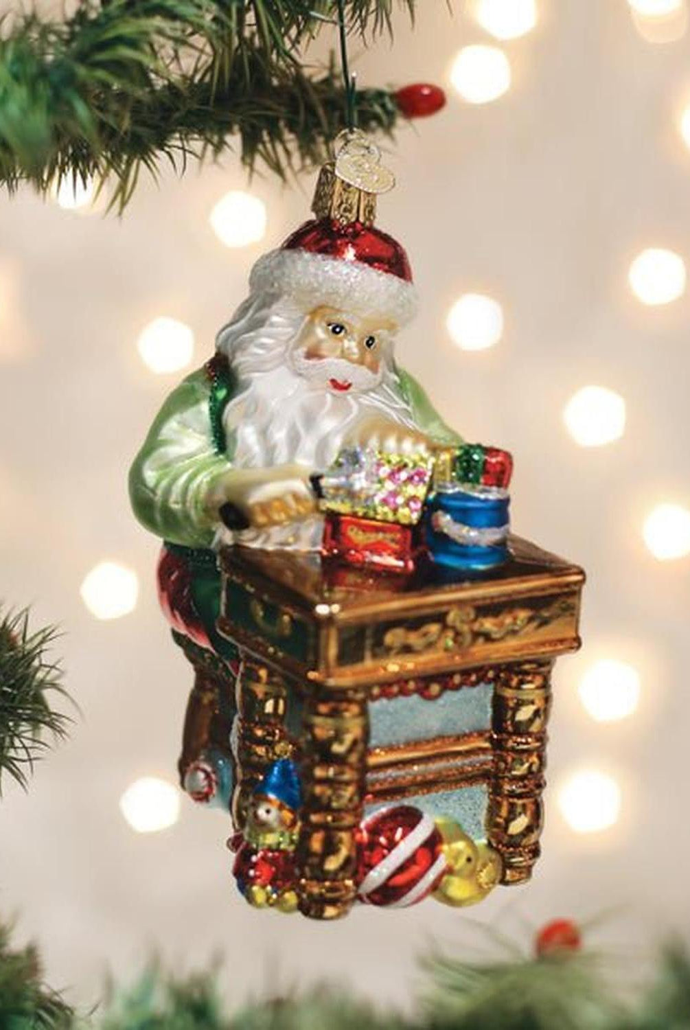 Workshop Santa Ornament