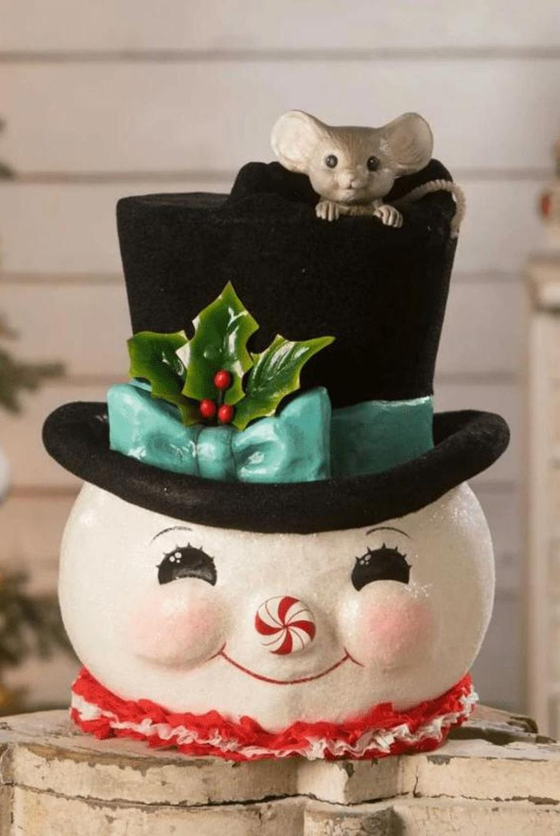 Shop For XL Jolly Snowman Top Hat Surprise Figurine
