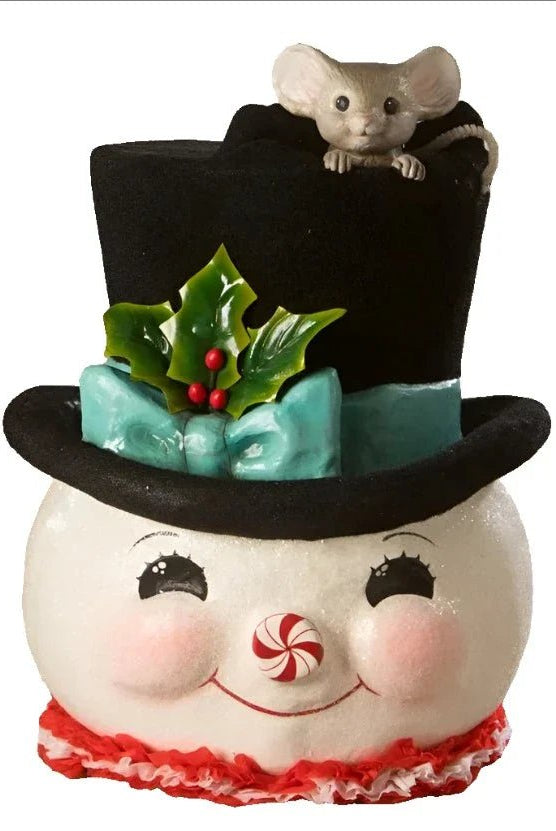 Shop For XL Jolly Snowman Top Hat Surprise Figurine