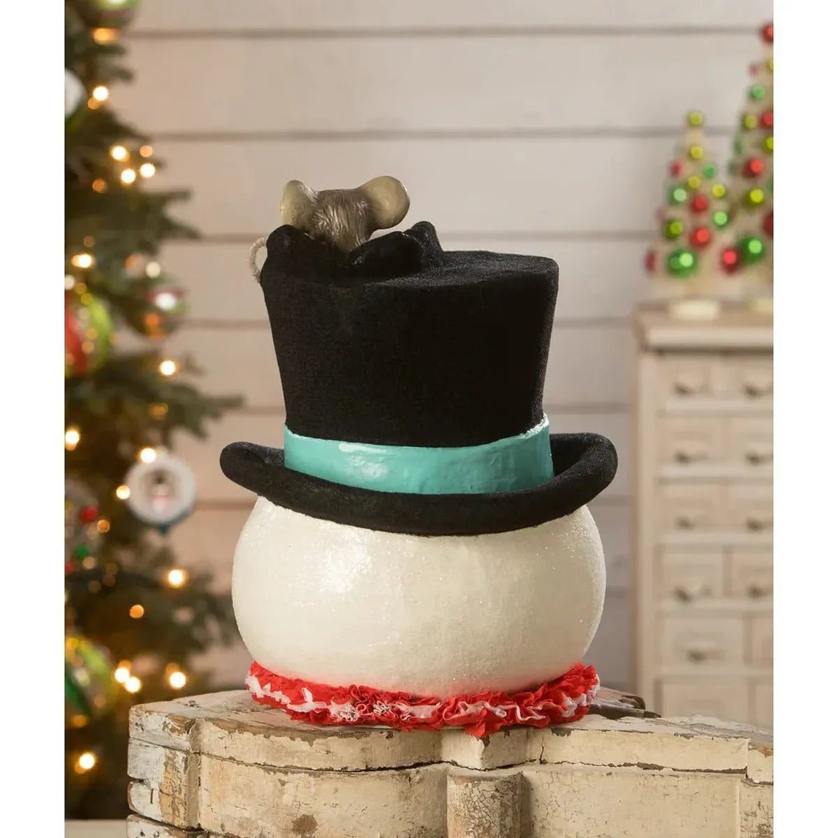 Shop For XL Jolly Snowman Top Hat Surprise Figurine