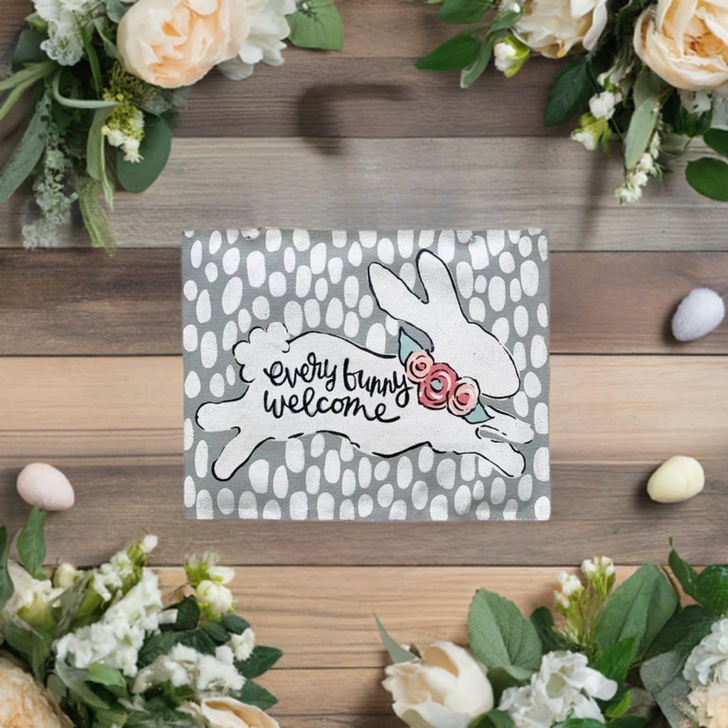 Shop For Everyone Bunny Welcome Burlee at Michelle's aDOORable Creations