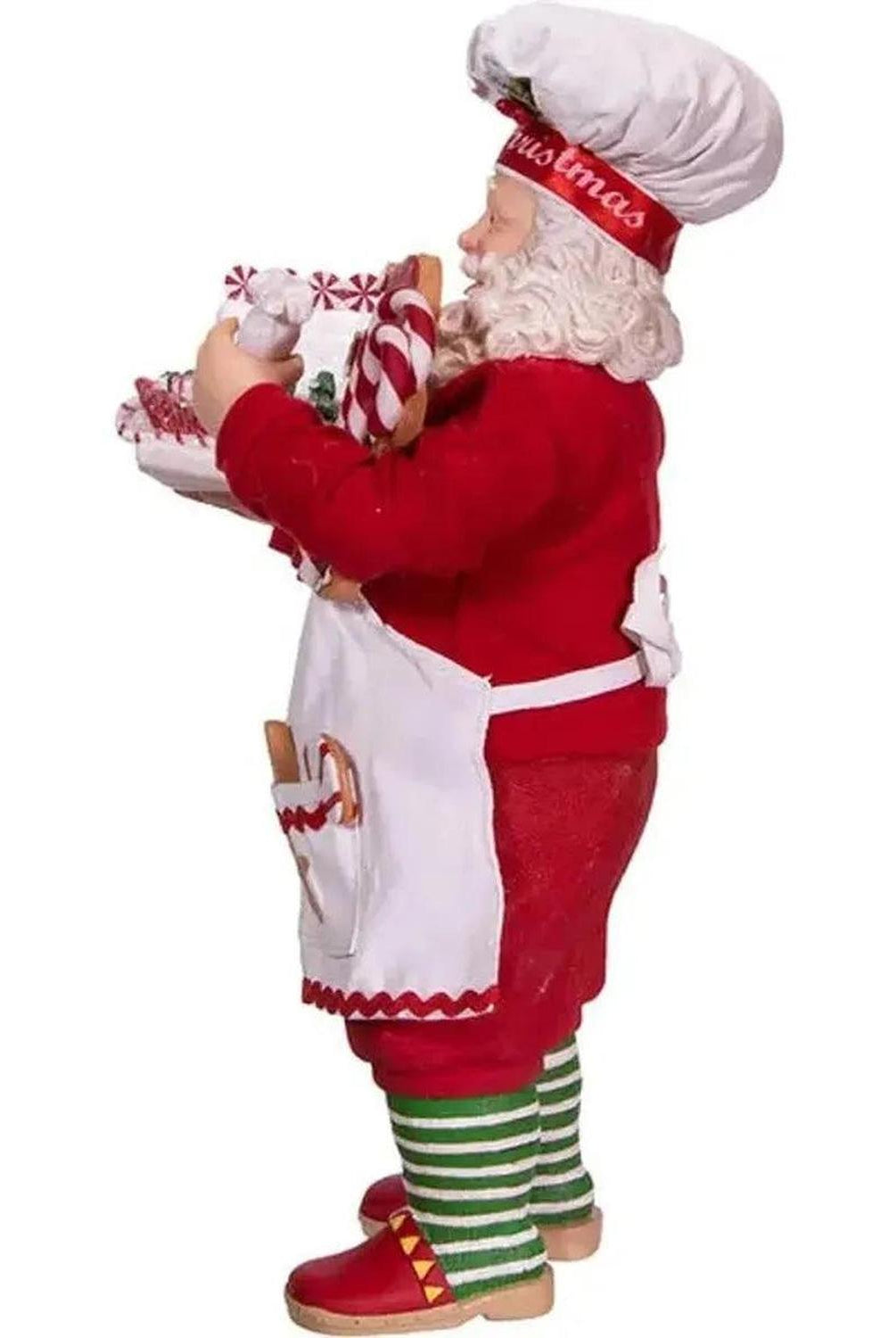 Kurt Adler 10.5" Fabriché™ Gingerbread Chef Santa