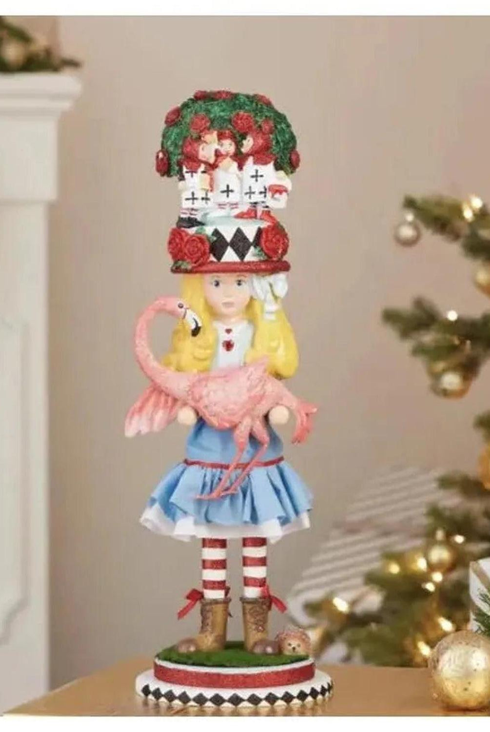 Kurt Adler 19" Hollywood Nutcrackers™ Alice With Flamingo Nutcracker