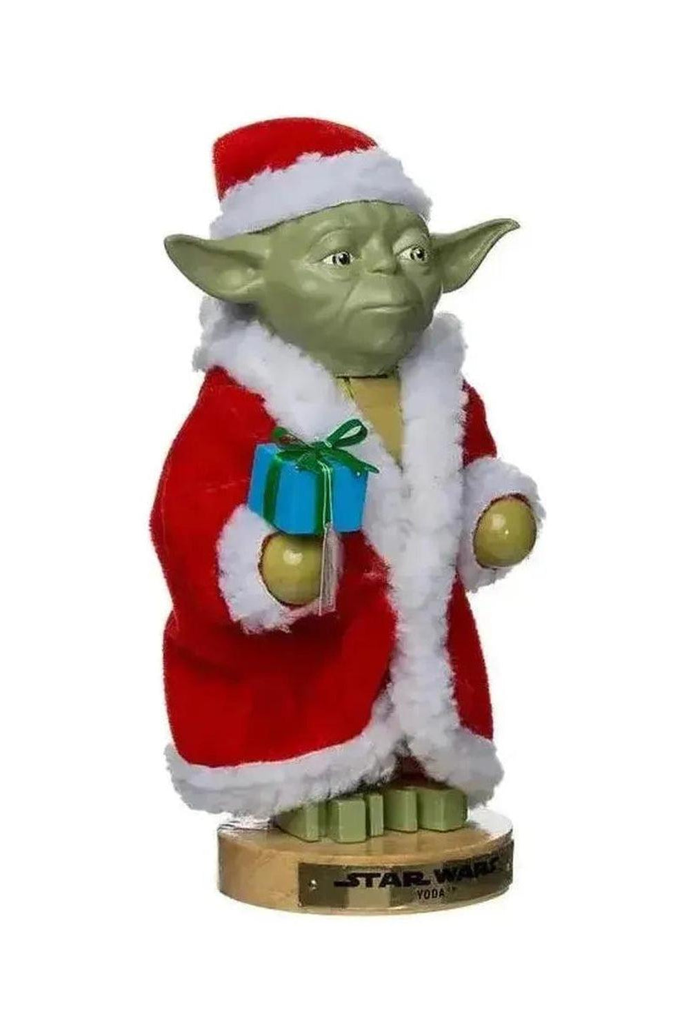 Kurt Adler 9-Inch Yoda in Santa Robe Nutcracker