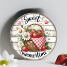 Shop For Strawberry Sweet Summertime Round Sign at Michelle's aDOORable Creations