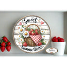 Shop For Strawberry Sweet Summertime Round Sign at Michelle's aDOORable Creations