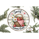 Shop For Strawberry Sweet Summertime Round Sign at Michelle's aDOORable Creations