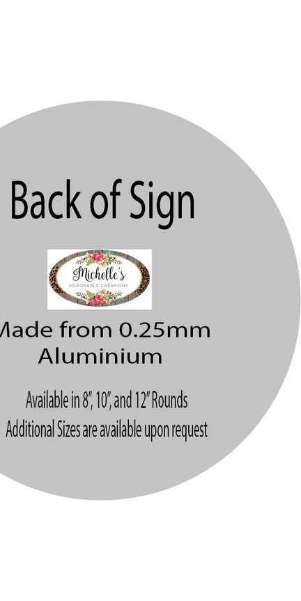 Tropical Floral Hummingbird Round Sign - Michelle's aDOORable Creations - Signature Signs