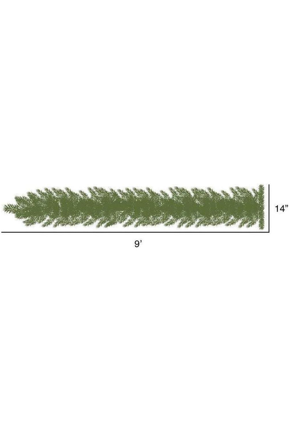9' White Fir Artificial Christmas Garland, Unlit