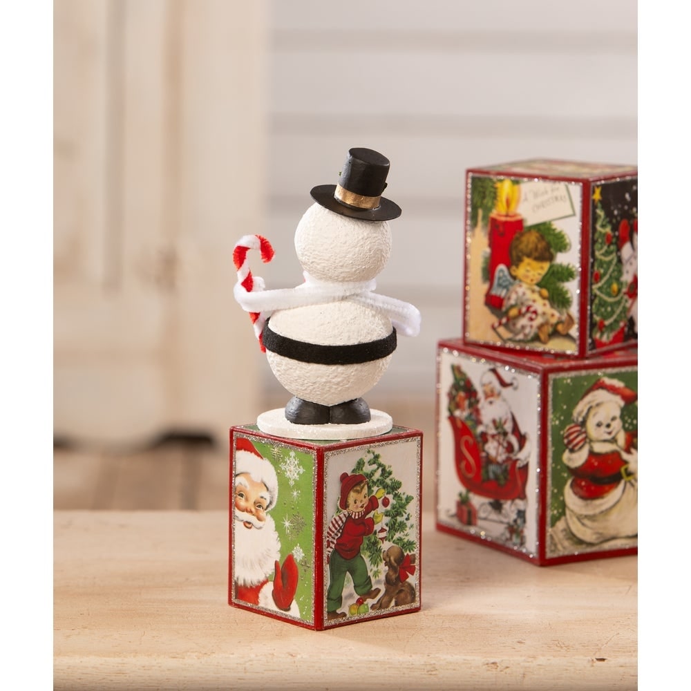 Vintage Jolly Snowman Figurine