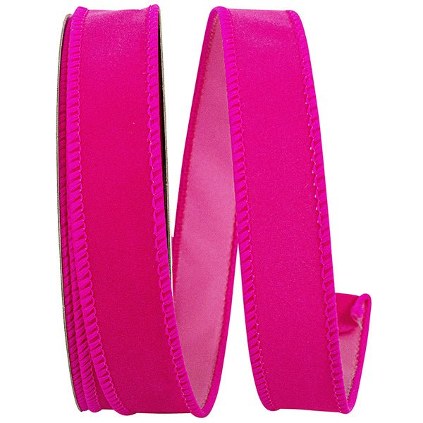 Shop For 1" Velvet Fuzz Ribbon: Fuchsia (10 Yards) at Michelle's aDOORable Creations