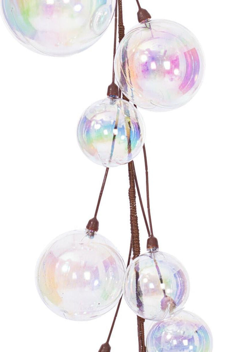 Shop For 10' Clear Iridescent Branch Ball Wire Garland at Michelle's aDOORable Creations