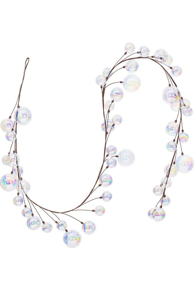 10' Clear Iridescent Branch Ball Wire Garland - Michelle's aDOORable Creations - Garland