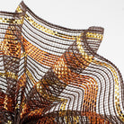Shop For 10" Faux Jute Metallic Mesh Ribbon: Brown, Orange, & Gold (10 Yards) at Michelle's aDOORable Creations