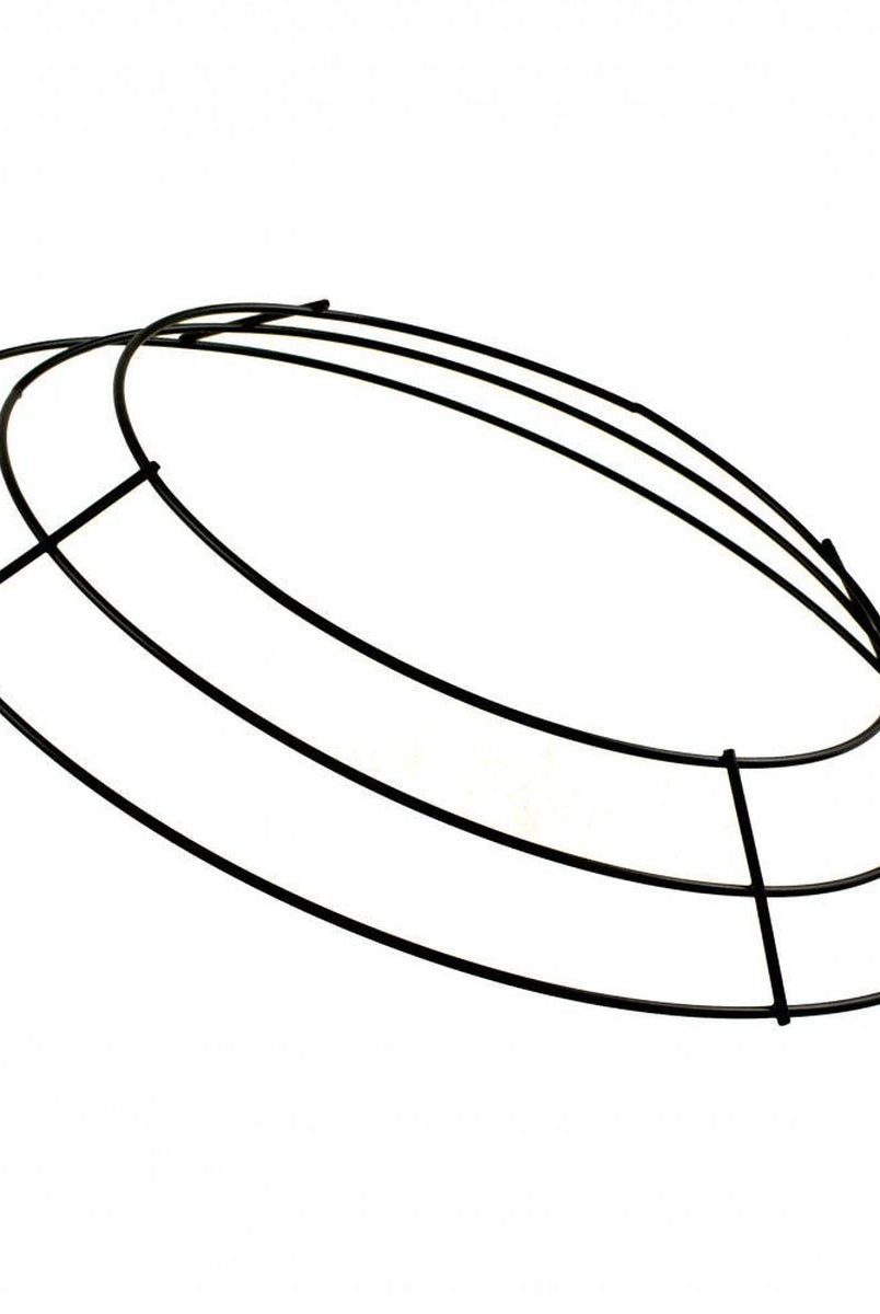 Shop For 10 - inch Plain Wire Wreath Form: 3 Wire Black Frames at Michelle's aDOORable Creations