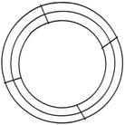 Shop For 10 - inch Plain Wire Wreath Form: 3 Wire Black Frames at Michelle's aDOORable Creations