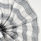 Shop For 10" Metallic Check Mesh Ribbon: Black & White Plaid (10 Yards) at Michelle's aDOORable Creations