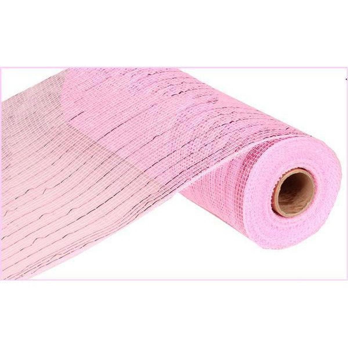 Shop For 10" Poly Deco Mesh Ribbon: Metallic Pink (10 Yards) at Michelle's aDOORable Creations