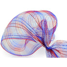Shop For 10" Red White Blue Plaid Poly Deco Mesh Ribbon at Michelle's aDOORable Creations