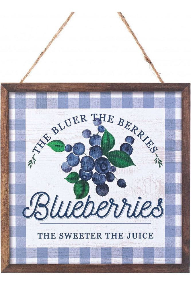 10" Wooden Sign: Blueberry - Michelle's aDOORable Creations - Wooden/Metal Signs
