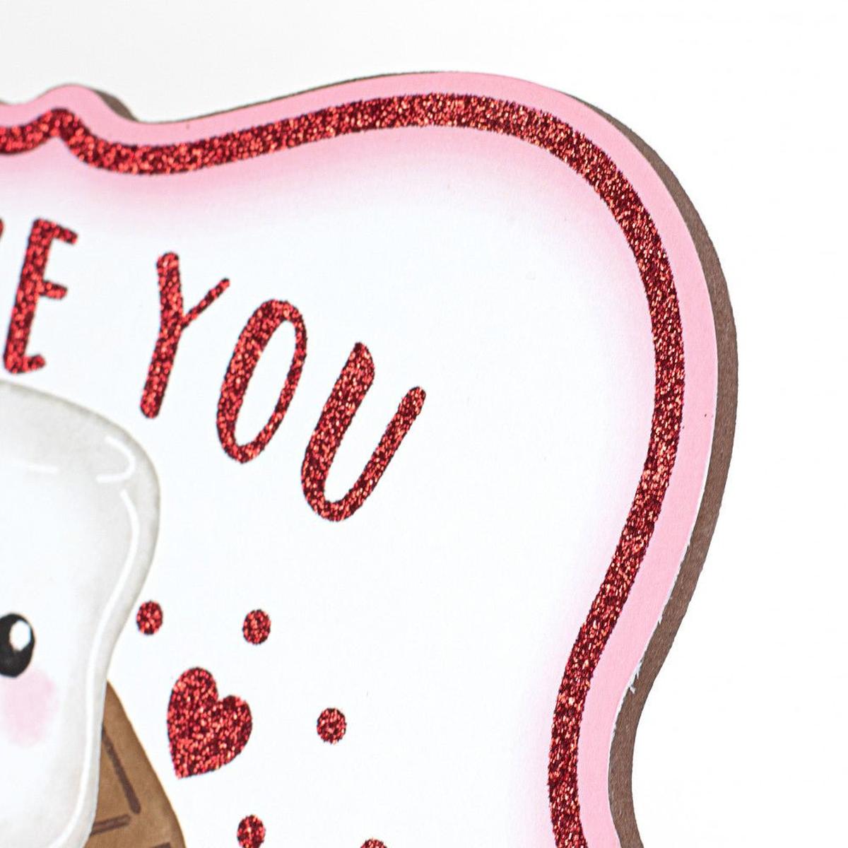 Shop For 10" Wooden Sign: Glitter Love S'More at Michelle's aDOORable Creations