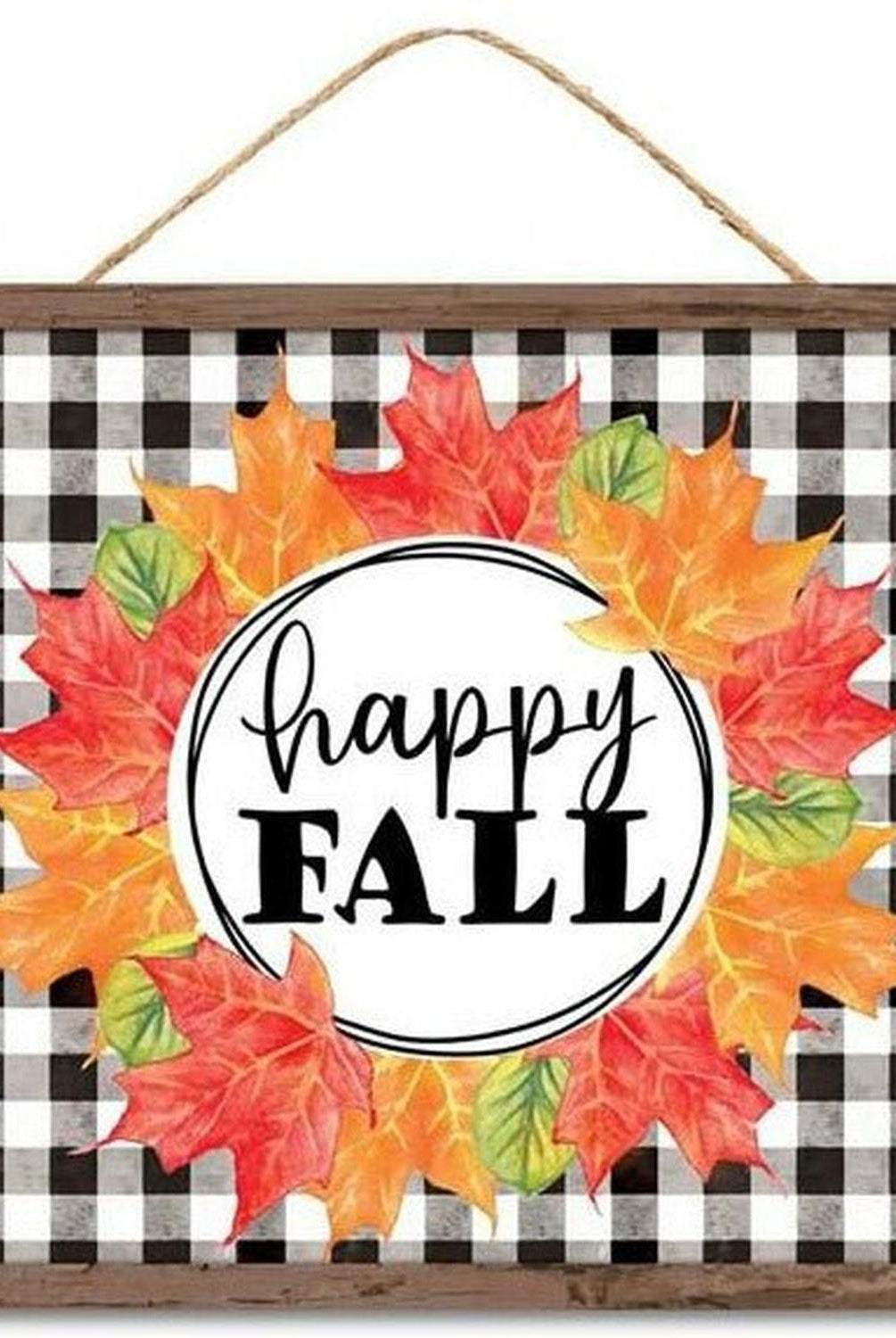 Shop For 10" Wooden Sign: Happy Fall Leaf at Michelle's aDOORable Creations