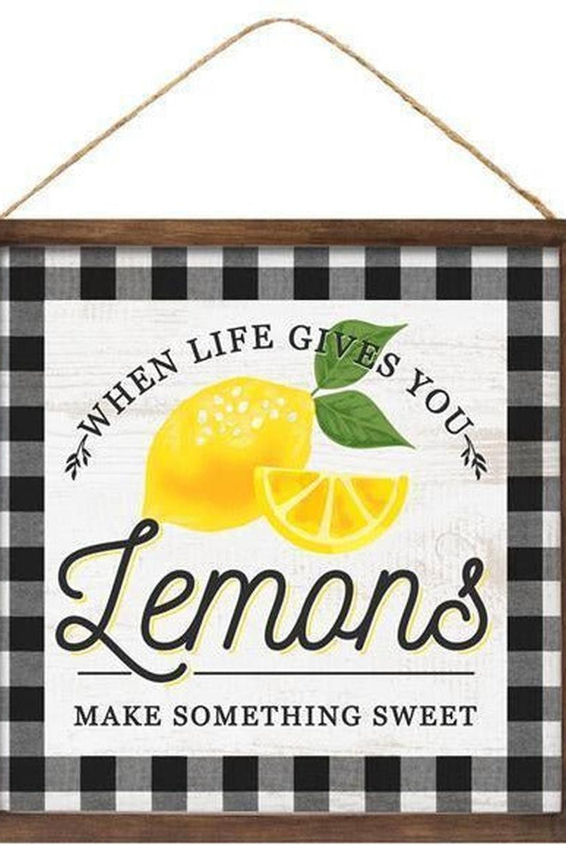 Shop For 10" Wooden Sign: Lemons/Life at Michelle's aDOORable Creations