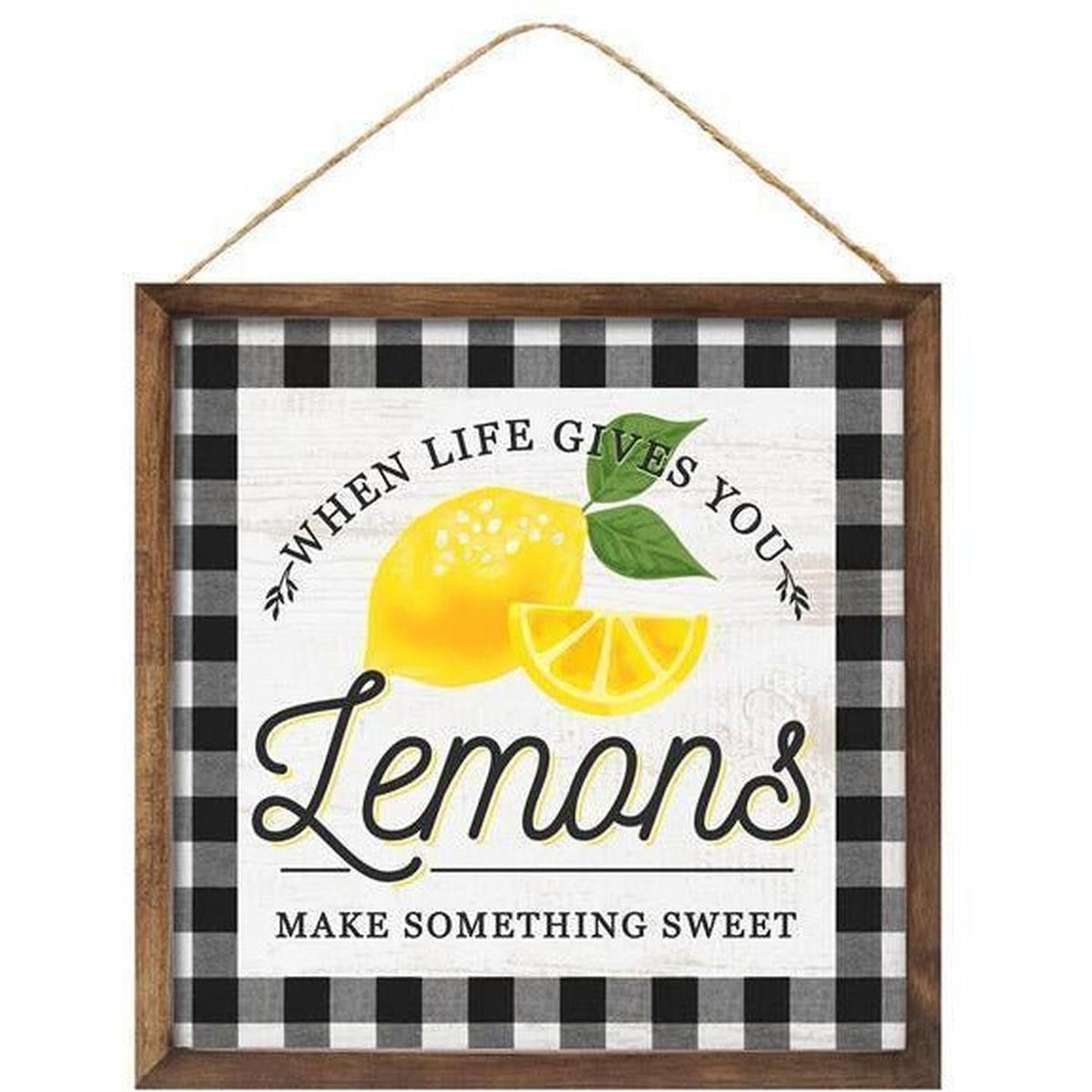Shop For 10" Wooden Sign: Lemons/Life at Michelle's aDOORable Creations