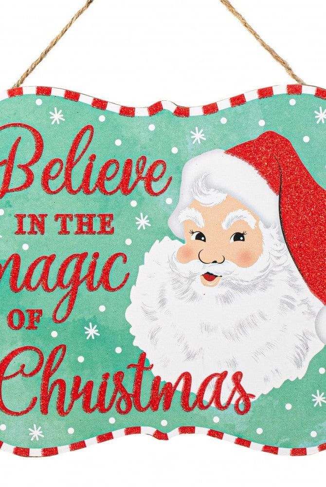 Shop For 10" Wooden Sign: Magic of Christmas (Mint) at Michelle's aDOORable Creations