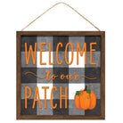 Shop For 10" Wooden Sign: Welcome To Our Patch at Michelle's aDOORable Creations